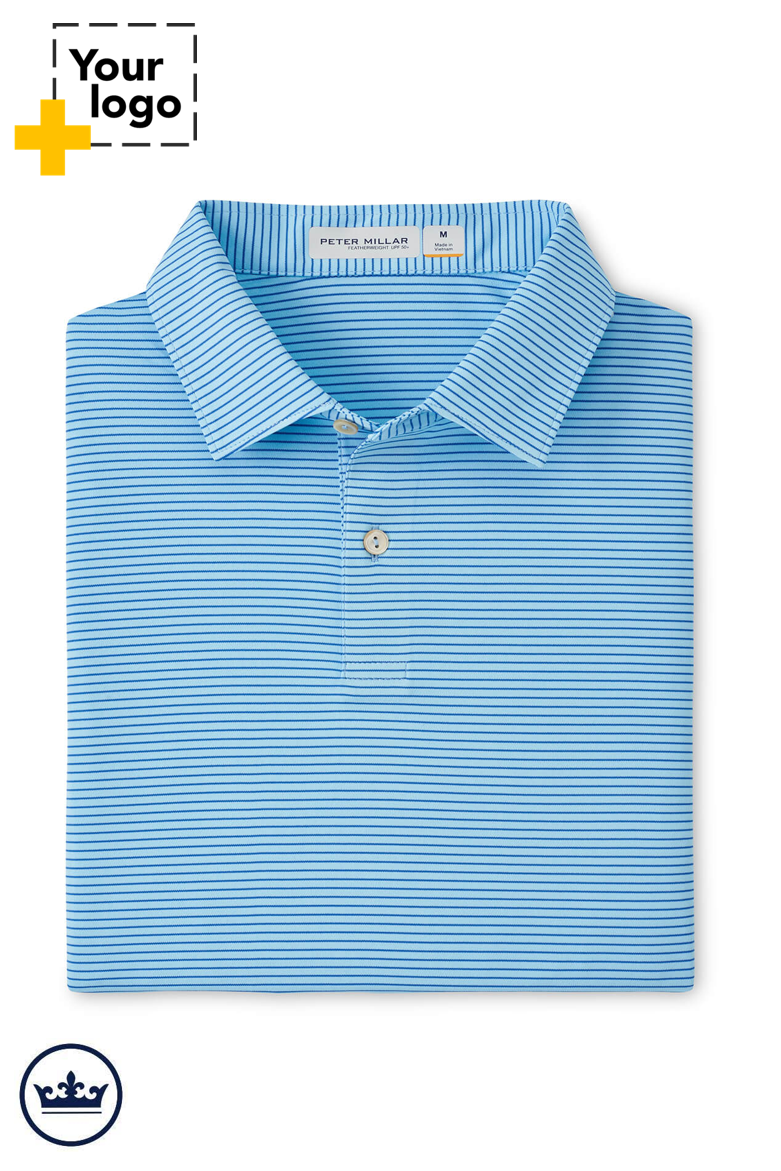 Peter Millar Men's Featherweight Stripe Performance Polo