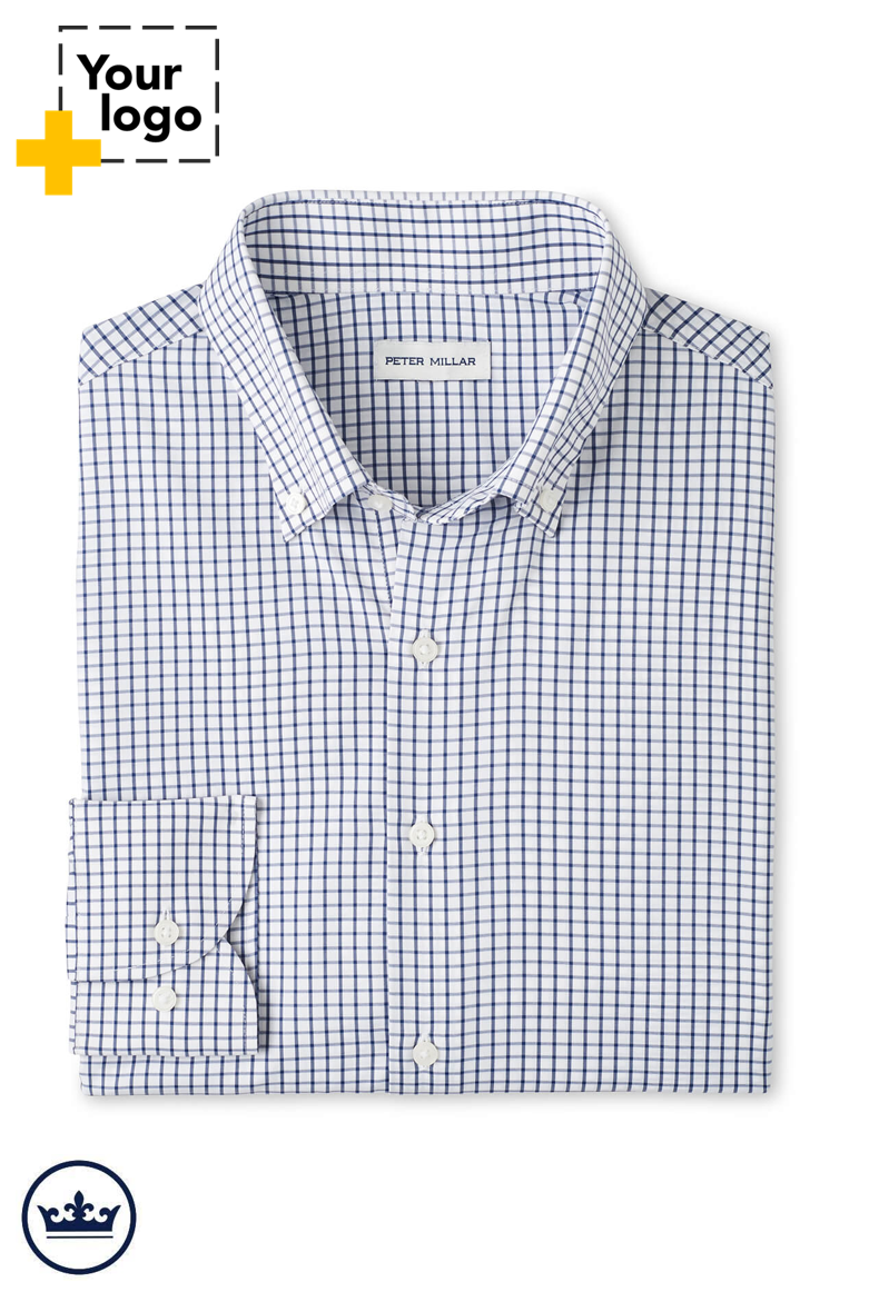 Peter Millar Men's Hanford Performance Twill Sport Shirt