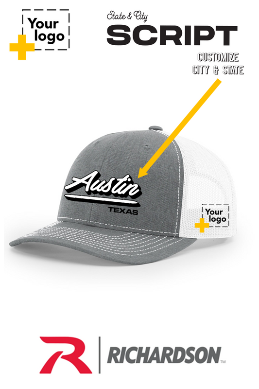 Custom Richardson 112 Trucker - Script Embroidered