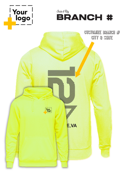 Custom Core Fleece Pullover Hooded Sweatshirt - Branch #