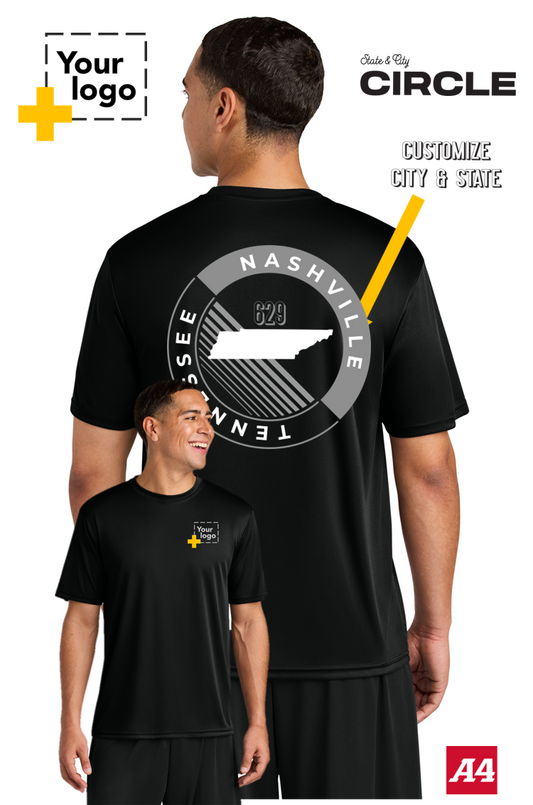 Custom A4 Cooling Performance Tee - CIRCLE