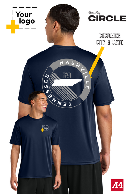 Custom A4 Cooling Performance Tee - CIRCLE