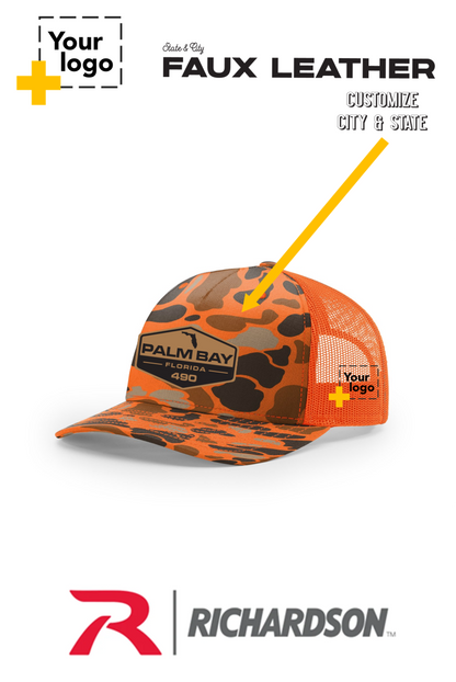 Custom Richardson 112PFP Trucker - Faux Leather Patch