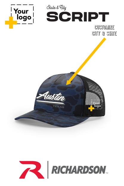 Custom Richardson 112PFP Trucker - Script Embroidered