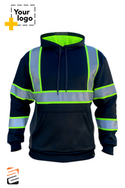 SS360º Stealth Basic - Black - Type-O - Reflective Safety Hoodie