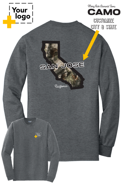 Custom Gildan® DryBlend® 50 Cotton/50 Poly Long Sleeve T-Shirt - Terra Camo