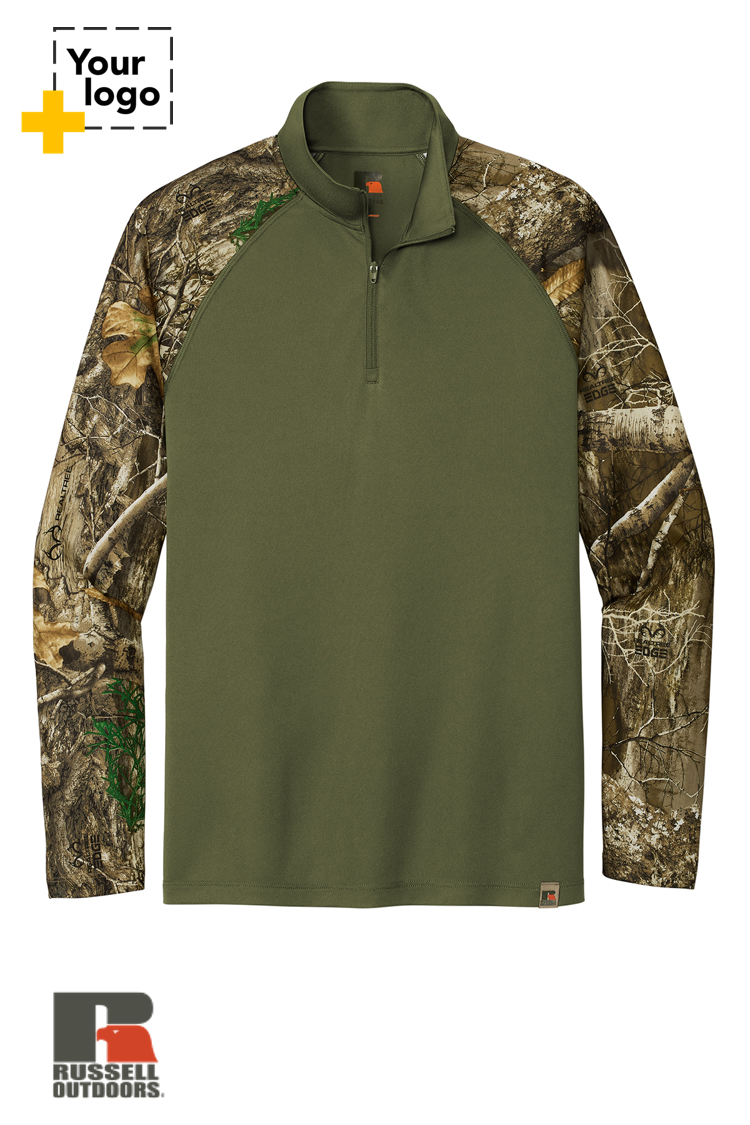 Russell Outdoors™ Realtree® Colorblock Performance 1/4-Zip