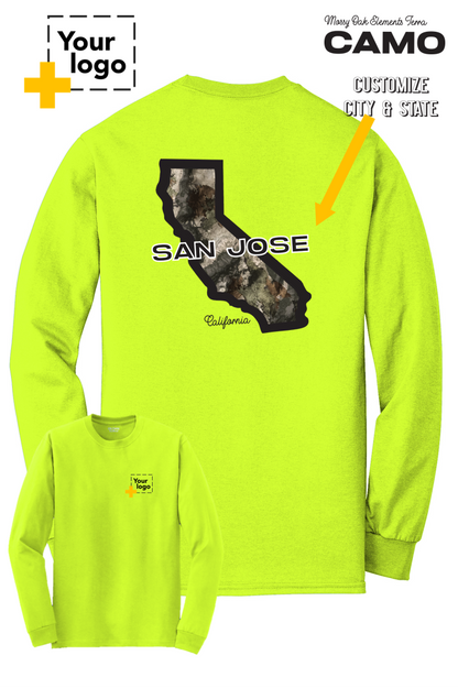 Custom Gildan® DryBlend® 50 Cotton/50 Poly Long Sleeve T-Shirt - Terra Camo