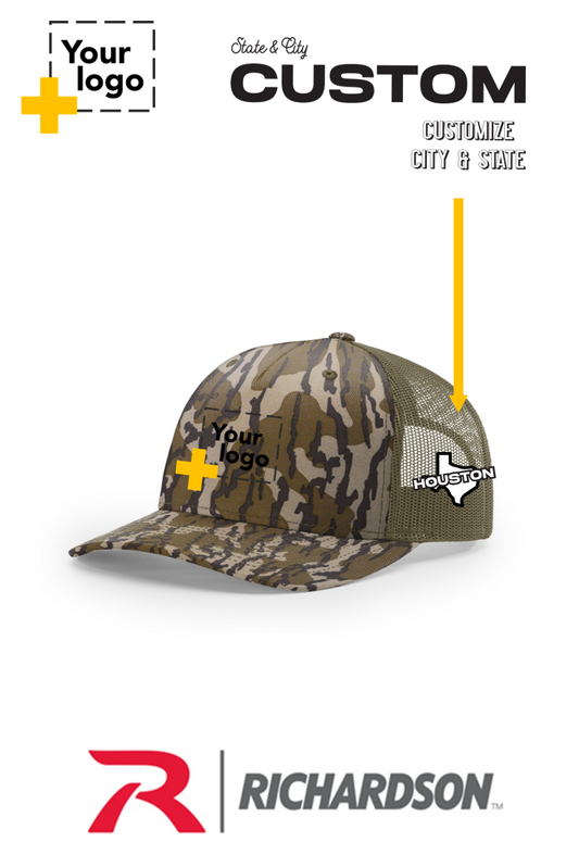 Custom Richardson 112PFP Trucker - City State Embroidered