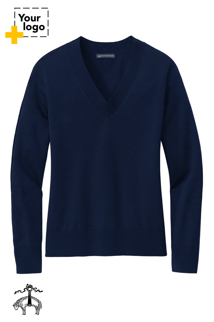 Brooks Brothers® Women’s Cotton Stretch V-Neck Sweater