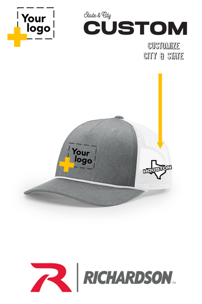 Custom Richardson 112FPR Trucker - City State Embroidered