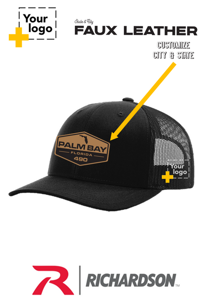 Custom Richardson 112 Trucker - Faux Leather Patch