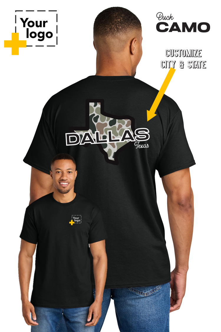 Custom Gildan® DryBlend® 50 Cotton/50 Poly T-Shirt - Duck Camo