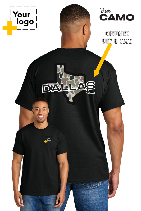 Custom Gildan® DryBlend® 50 Cotton/50 Poly T-Shirt - Duck Camo