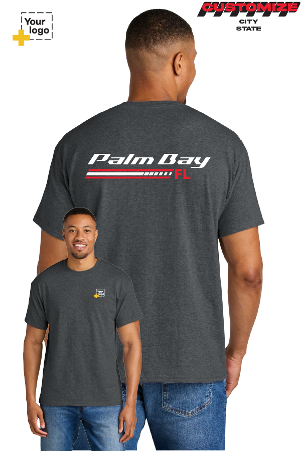 Custom Gildan® DryBlend® 50 Cotton/50 Poly T-Shirt - RACING STRIPES