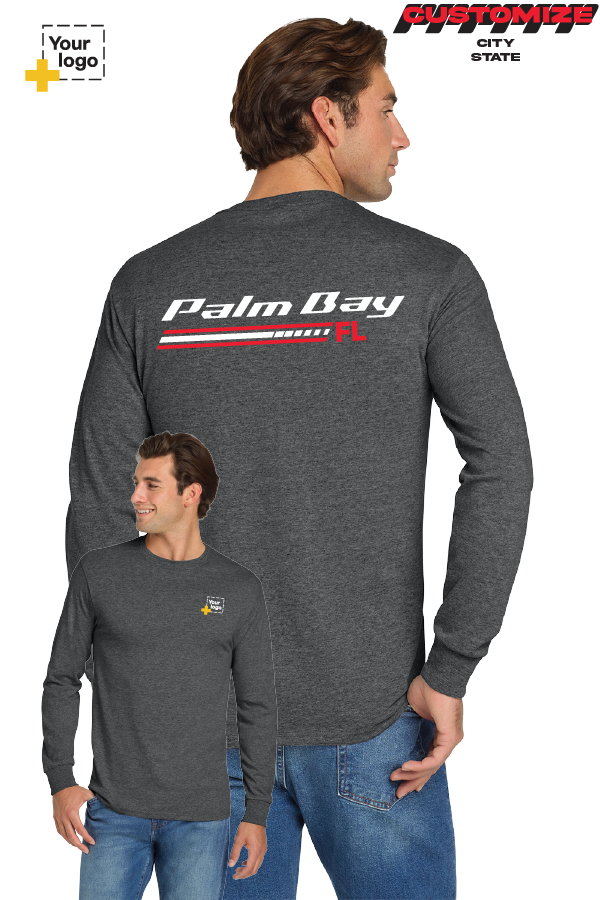 Custom Gildan® DryBlend® 50 Cotton/50 Poly Long Sleeve T-Shirt - RACING STRIPES