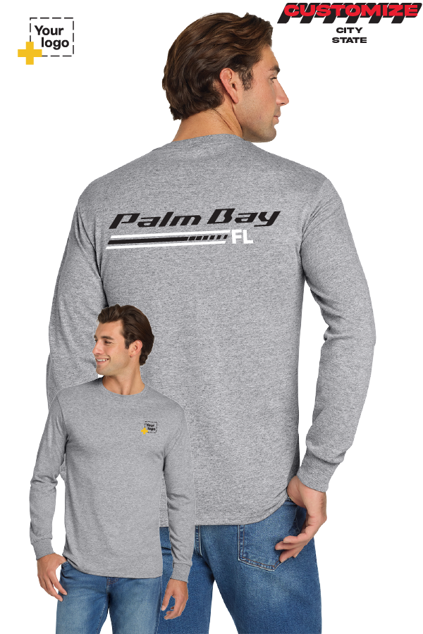 Custom Gildan® DryBlend® 50 Cotton/50 Poly Long Sleeve T-Shirt - RACING STRIPES