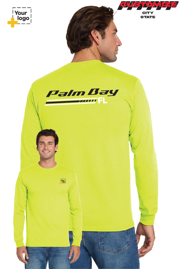 Custom Gildan® DryBlend® 50 Cotton/50 Poly Long Sleeve T-Shirt - RACING STRIPES