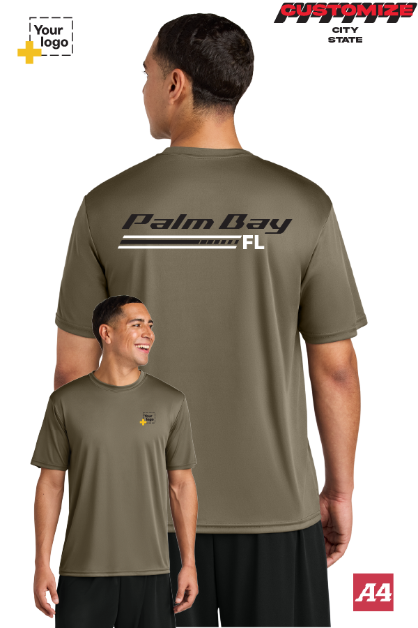 Custom A4 Cooling Performance Tee - RACING STRIPES