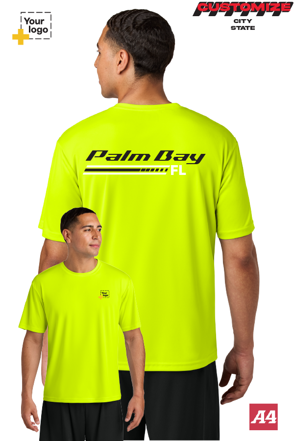 Custom A4 Cooling Performance Tee - RACING STRIPES