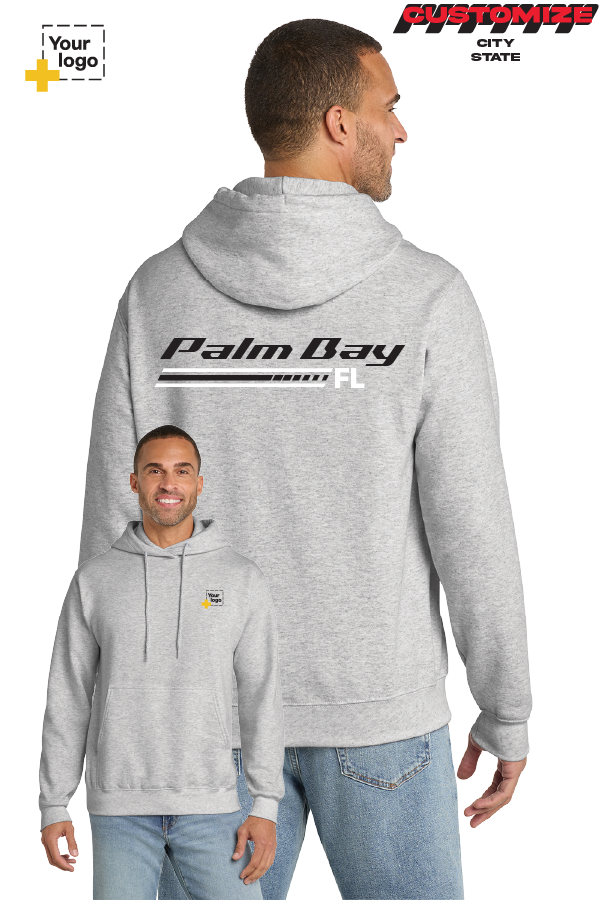 Custom Core Fleece Pullover Hooded Sweatshirt - RACING STRIPES