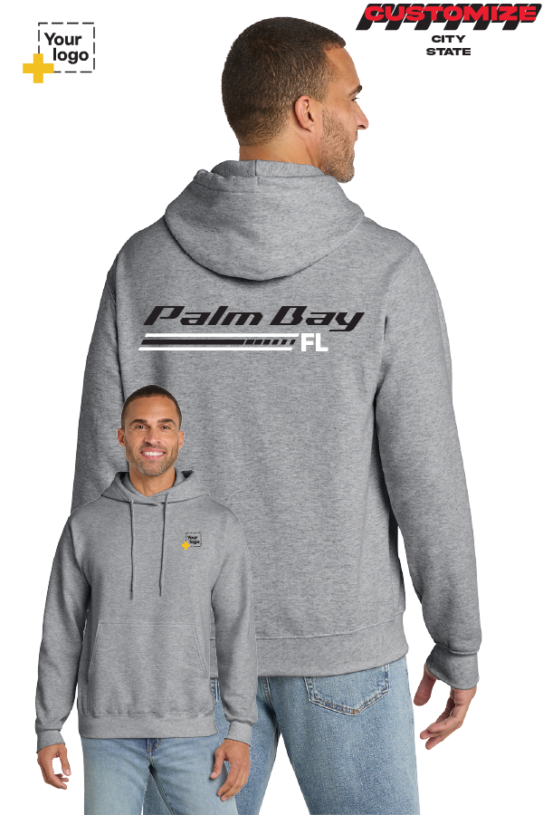 Custom Core Fleece Pullover Hooded Sweatshirt - RACING STRIPES