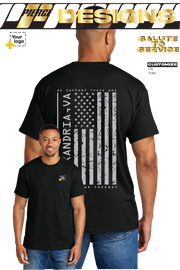 Custom Gildan® DryBlend® 50 Cotton/50 Poly T-Shirt - Salute To Service