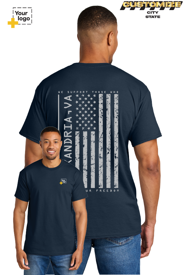 Custom Gildan® DryBlend® 50 Cotton/50 Poly T-Shirt - Salute To Service