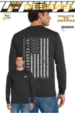 Custom Gildan® DryBlend® 50 Cotton/50 Poly Long Sleeve T-Shirt - Salute To Service