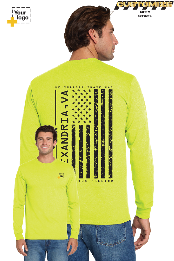 Custom Gildan® DryBlend® 50 Cotton/50 Poly Long Sleeve T-Shirt - Salute To Service