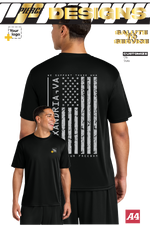 Custom A4 Cooling Performance Tee - Salute To Service