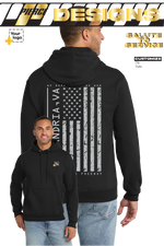 Custom Core Fleece Pullover Hooded Sweatshirt - Salute to Service