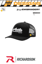 Custom Richardson 112 Trucker - Script Embroidered
