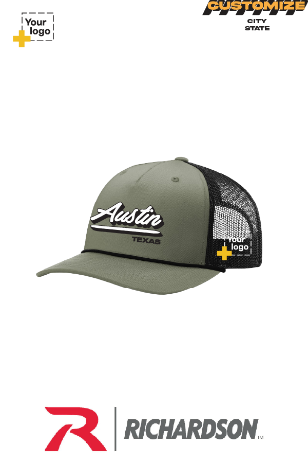 Custom Richardson 112FPR Trucker - Script Embroidered