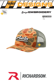 Custom Richardson 112PFP Trucker - Script Embroidered