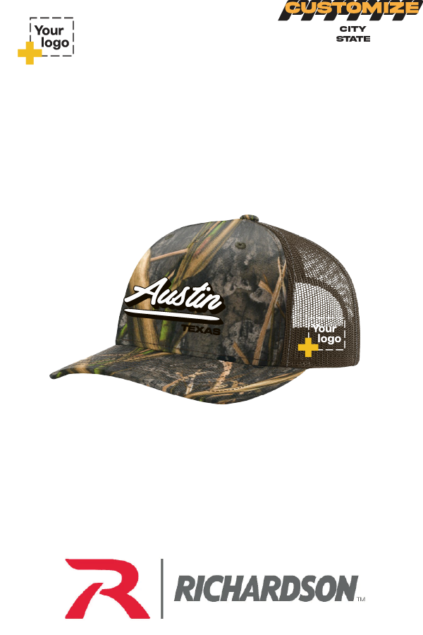 Custom Richardson 112PFP Trucker - Script Embroidered