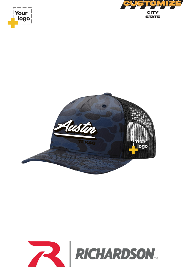 Custom Richardson 112PFP Trucker - Script Embroidered