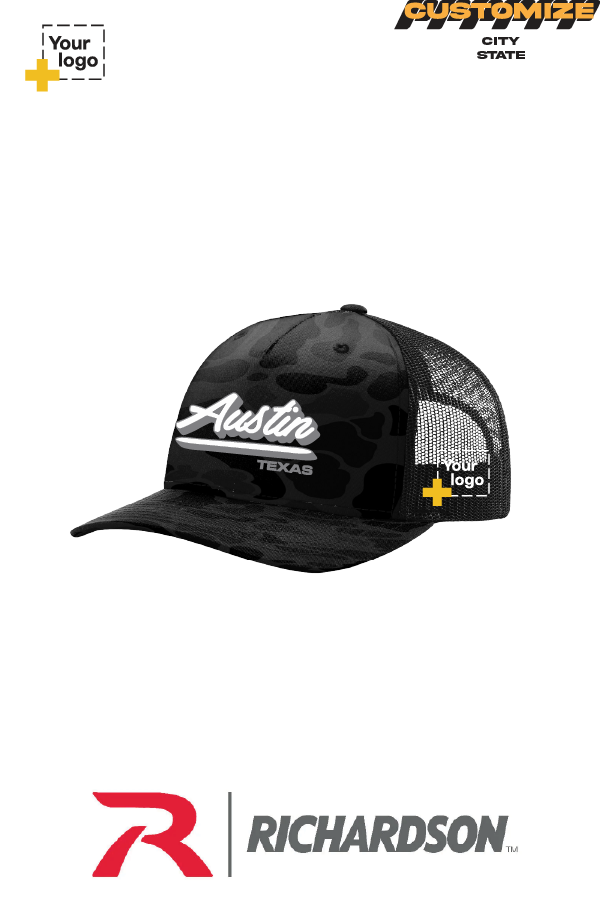 Custom Richardson 112PFP Trucker - Script Embroidered