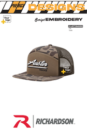 Custom Richardson 168P Trucker - Script Embroidered