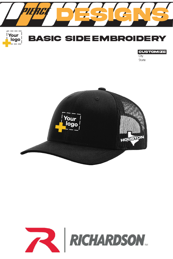 Custom Richardson 112 Trucker - City State Embroidered