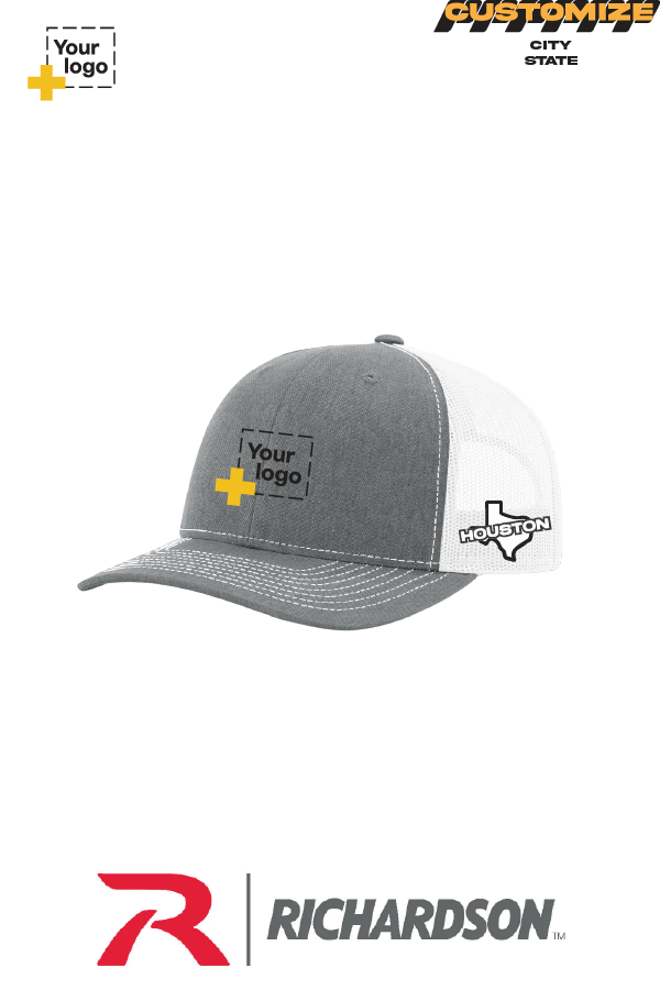 Custom Richardson 112 Trucker - City State Embroidered