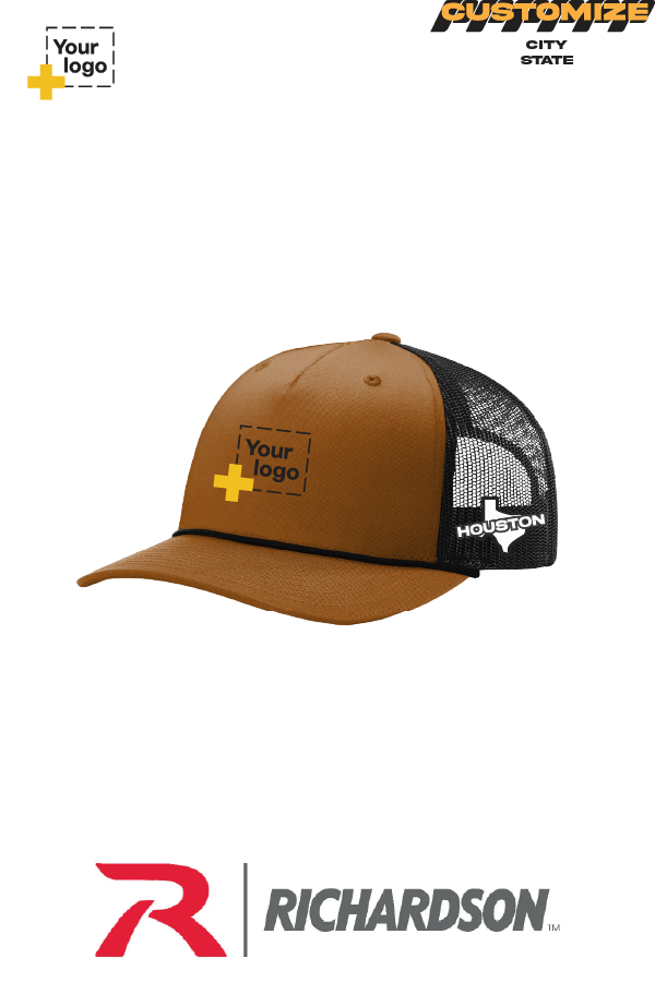 Custom Richardson 112FPR Trucker - City State Embroidered