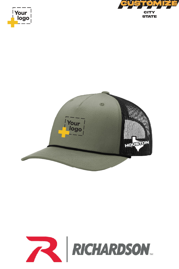 Custom Richardson 112FPR Trucker - City State Embroidered