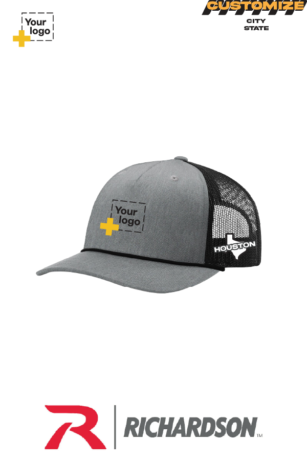 Custom Richardson 112FPR Trucker - City State Embroidered