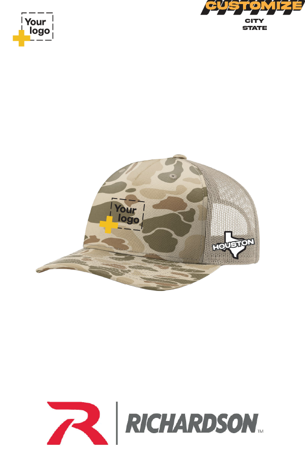 Custom Richardson 112PFP Trucker - City State Embroidered