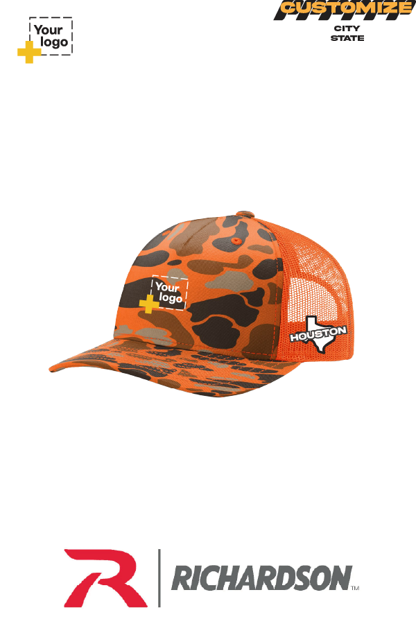 Custom Richardson 112PFP Trucker - City State Embroidered