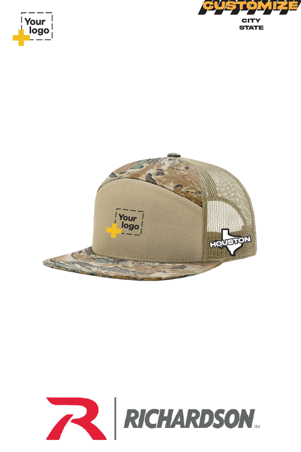 Custom Richardson 168P Trucker - City State Embroidered