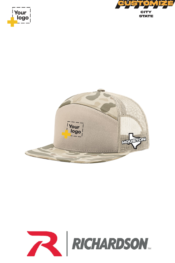 Custom Richardson 168P Trucker - City State Embroidered