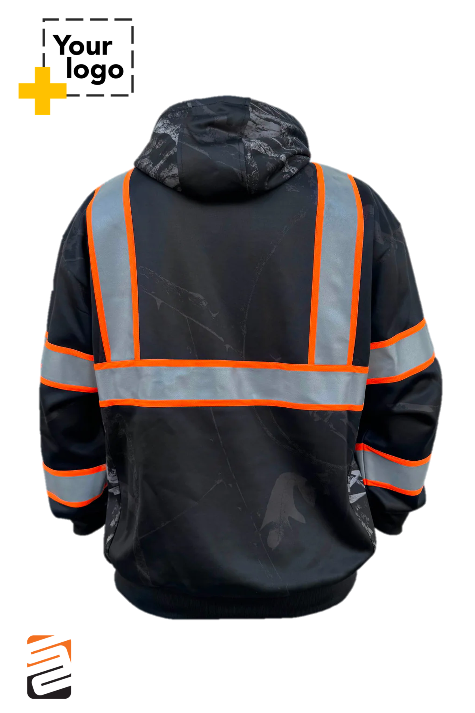 SS360º Stealth Nightfall Camo - Black - Type-O - Reflective Safety Hoodie