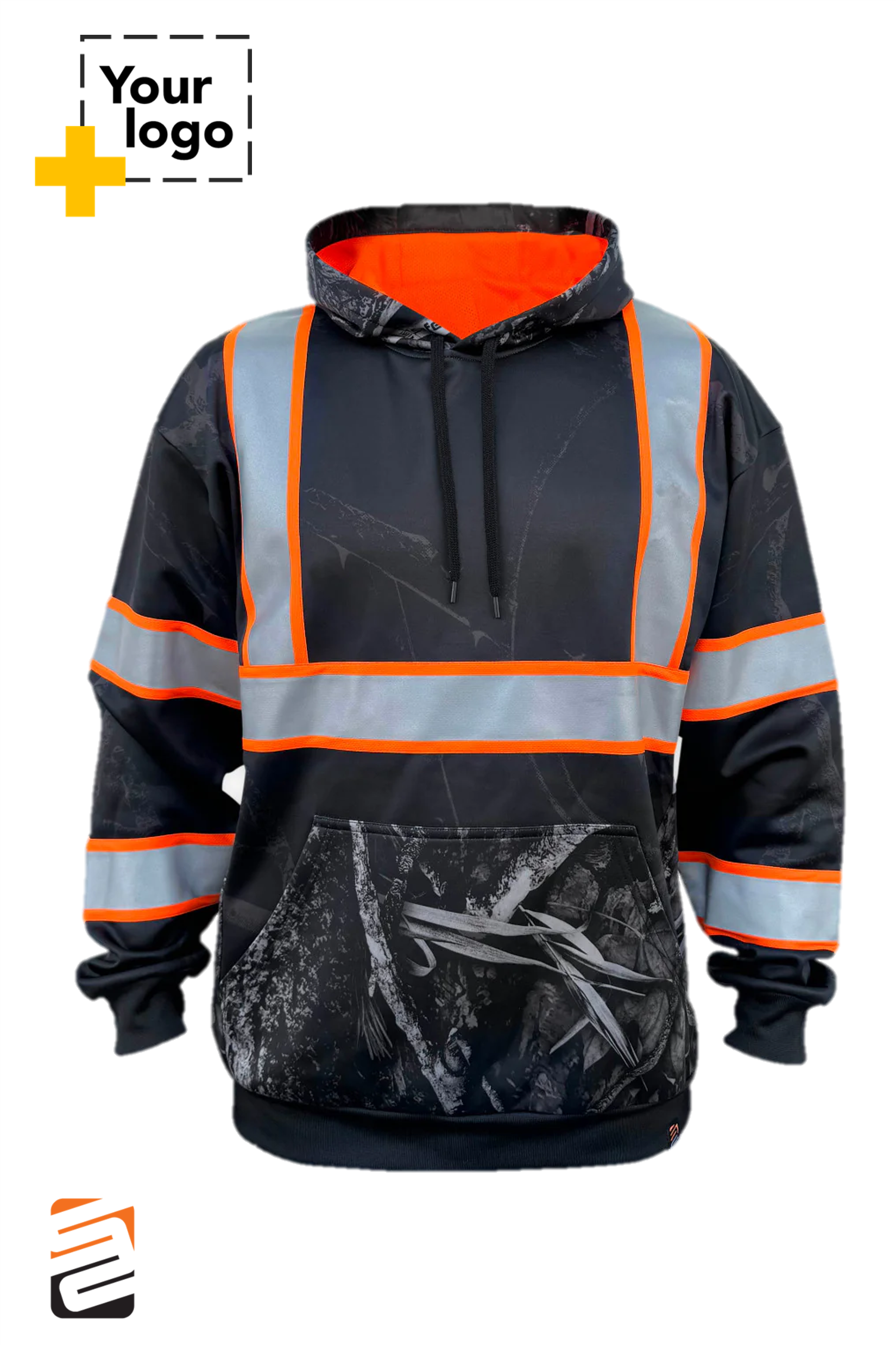 SS360º Stealth Nightfall Camo - Black - Type-O - Reflective Safety Hoodie